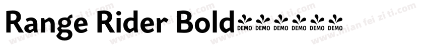 Range Rider Bold字体转换